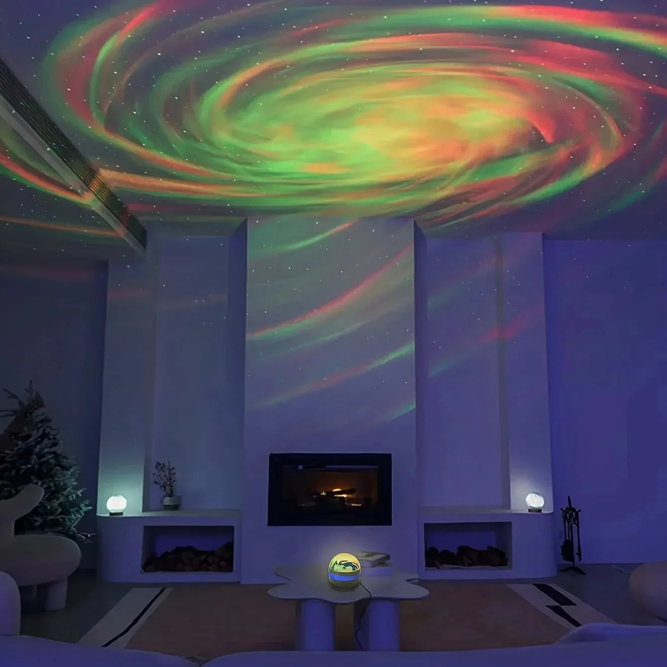 Galaxy Projector Light LED Star Night Lamp with Remote Control Colorful Sky Galaxy Effects Bedroom Kids Room Party Xmas Decor