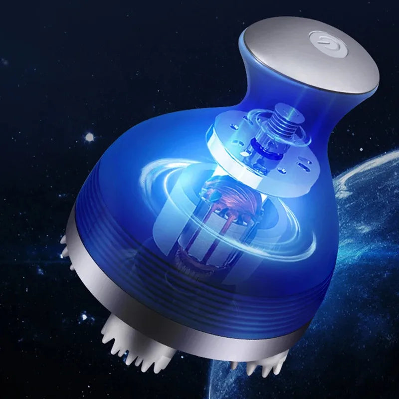 Electric Cordless Hair Scalp Massager with Kneading 4 Massage Nodes Handheld Portable Head Scratcher Massager Stress Relax